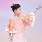 Floral Journey Wide Sleeves Gradient Dress-6 -  NianYi, Chinese Traditional Clothing for Kids
