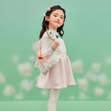 Floral Journey Flying Shape Like Overall Dress-4 -  NianYi, Chinese Traditional Clothing for Kids