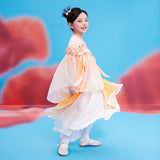 Floral Journey Longlast Joy Carp Embroidery Layered Hanfu-3 -  NianYi, Chinese Traditional Clothing for Kids
