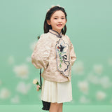 Floral Journey Spring Days and Swallow Jacquard Shirt Top-8 -  NianYi, Chinese Traditional Clothing for Kids