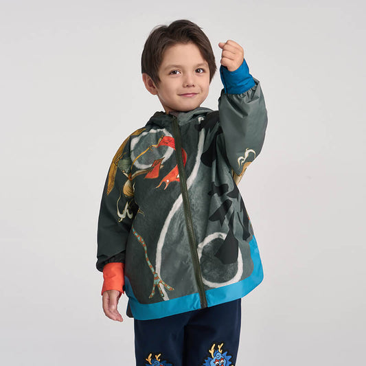 Jianghu Zipped Jacket-2 -  NianYi, Chinese Traditional Clothing for Kids