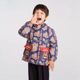 Printed Luck Bunny Coat-5 -  NianYi, Chinese Traditional Clothing for Kids