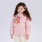 Dragon Long Hide and Seek Dragon Print Hooded Down Jacket-3 -  NianYi, Chinese Traditional Clothing for Kids