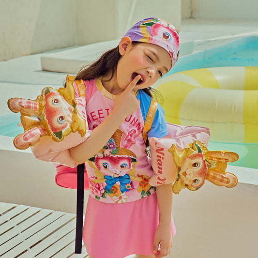 Animal Friends Graphic Arm Bands Floaties-1 -  NianYi, Chinese Traditional Clothing for Kids