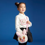 Lucky Bunny Plush Crossboby Bag-5 -  NianYi, Chinese Traditional Clothing for Kids