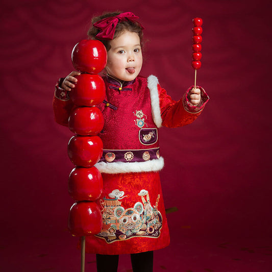NianYi-Chinese-Traditional-Clothing-for-Kids-Rabbit Mandarin Jacket Set-N300023-2