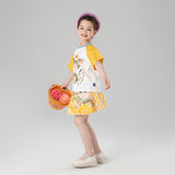 Animal Friends Statement Graphic Pleated Skirt  for Kids