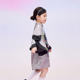 Floral Journey Swallow and Flower Flare Sleeves Dress-9 -  NianYi, Chinese Traditional Clothing for Kids