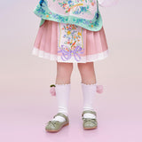 Floral Journey Pleated Skirt-1 -  NianYi, Chinese Traditional Clothing for Kids