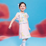 Floral Journey Animal Friend Modern Cheongsam Dress-2 -  NianYi, Chinese Traditional Clothing for Kids