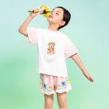 Floral Journey Colorblock Flower Shorts-6 -  NianYi, Chinese Traditional Clothing for Kids