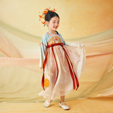 Floral Journey Mid Autumn Garden Poem Hanfu Dress-5-color-Hosta Green -  NianYi, Chinese Traditional Clothing for Kids