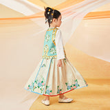 Floral Journey Symmetric Chinese Traditional Graphic Embroidery Vest-11 -  NianYi, Chinese Traditional Clothing for Kids