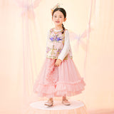 Floral Journey Flare Hemline Tutu Maxi Skirt-10 -  NianYi, Chinese Traditional Clothing for Kids