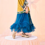 Floral Journey Flare Hemline Tutu Maxi Skirt-9 -  NianYi, Chinese Traditional Clothing for Kids