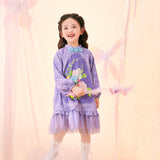 Floral Journey Garden Poem Flare Hemline Tutu Dress-2 -  NianYi, Chinese Traditional Clothing for Kids