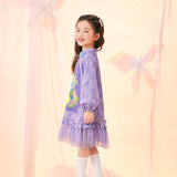 Floral Journey Garden Poem Flare Hemline Tutu Dress-6 -  NianYi, Chinese Traditional Clothing for Kids