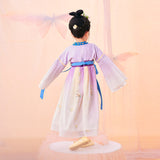 Floral Journey Garden Poem Mid Autumn Embroidery Hanfu Dress-10 -  NianYi, Chinese Traditional Clothing for Kids