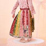 Floral Journey Colorblock Swallow Graphic Mamian Dress-6 -  NianYi, Chinese Traditional Clothing for Kids