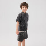 Dragon Loong Palace of Dragon King Graphic Shorts-4-color-Jet Black -  NianYi, Chinese Traditional Clothing for Kids