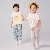 Animal Friends with Flower Wreath Tee for Kids