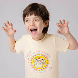 Animal Friends with Flower Wreath Tee for Kids