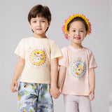 Animal Friends with Flower Wreath Tee for Kids