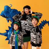 Dragon Long Coiled Dragon Graphic Chinese Clothing Sweaters for Kids