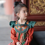 Tang Palace Banquet Hanfu Dress-1 -  NianYi, Chinese Traditional Clothing for Kids