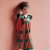 Tang Palace Banquet Hanfu Dress-4-color-Pale Green -  NianYi, Chinese Traditional Clothing for Kids
