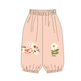 Happy Bunny Lantern Pant-5-color WBG Pale Crimson -  NianYi, Chinese Traditional Clothing for Kids