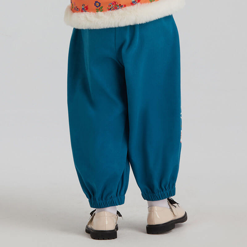 Happy Bunny Lantern Pant-6 -  NianYi, Chinese Traditional Clothing for Kids