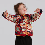 321 Bunny Printing Jacket-5 -  NianYi, Chinese Traditional Clothing for Kids