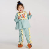 Cute Bunny Homewear-10-color Cloud Water Blue -  NianYi, Chinese Traditional Clothing for Kids