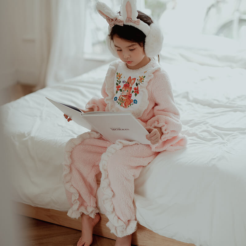 Cute Bunny Homewear-3 -  NianYi, Chinese Traditional Clothing for Kids