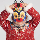 Happy Bunny Printed Chinese Coat-3 -  NianYi, Chinese Traditional Clothing for Kids