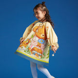 Bear Explorer Gathered Sleeve Dress-1 -  NianYi, Chinese Traditional Clothing for Kids