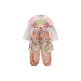 Flying Apsara Hanfu Pants Set-16-color-First Peach Pink -  NianYi, Chinese Traditional Clothing for Kids