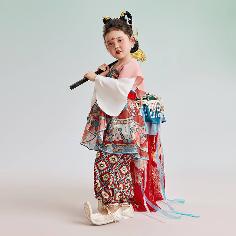 Flying Apsara Hanfu Pants Set-1 -  NianYi, Chinese Traditional Clothing for Kids