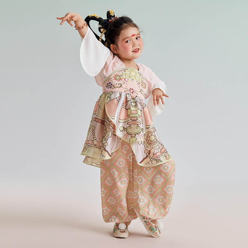 Flying Apsara Hanfu Pants Set-5 -  NianYi, Chinese Traditional Clothing for Kids