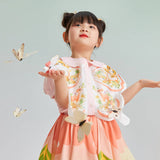 Butterfly Puritan Collar Shirt-1 -  NianYi, Chinese Traditional Clothing for Kids