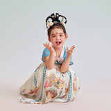 Summer Garden Fairy Style Hanfu Dress-3 -  NianYi, Chinese Traditional Clothing for Kids