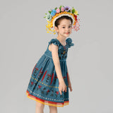 Garden in Bloom Ruffle Sleeves Dress-6 -  NianYi, Chinese Traditional Clothing for Kids