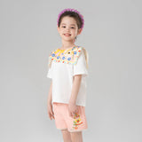 Animal Friends Layered Square Collar Tee-6 -  NianYi, Chinese Traditional Clothing for Kids