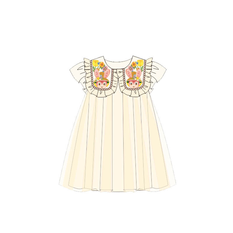 Layered Collar Mesh Tutu Dress-6 -  NianYi, Chinese Traditional Clothing for Kids