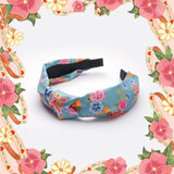 Flower Graphic Bow Tie Hair Band-1 -  NianYi, Chinese Traditional Clothing for Kids