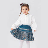 Longlast Joy Chinese Painting Pleated Skirt-10 -  NianYi, Chinese Traditional Clothing for Kids