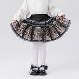 Longlast Joy Chinese Painting Pleated Skirt-1 -  NianYi, Chinese Traditional Clothing for Kids