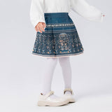 Longlast Joy Chinese Painting Pleated Skirt-2 -  NianYi, Chinese Traditional Clothing for Kids