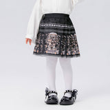 Longlast Joy Chinese Painting Pleated Skirt-7 -  NianYi, Chinese Traditional Clothing for Kids